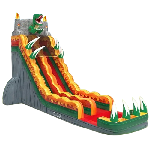 Château Gonflable Dinosaure Avec Toboggan – 382x375x254 Cm – Aire De Jeu Géante En Oxford – Intérieur/Extérieur – Idéal Pour Anniversaires