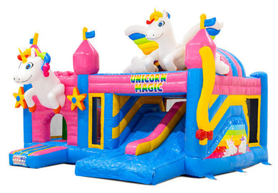 Vente Château Gonflable Multiplay Double Toboggan Licorne