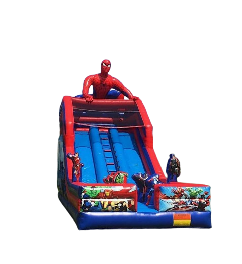 Vente château gonflable toboggan Spiderman