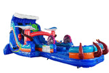 Vente château gonflable toboggan aquatique Pieuvre