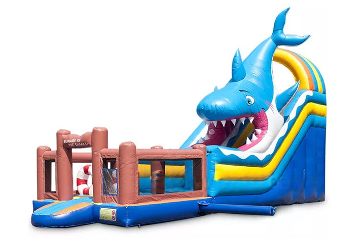 Vente château gonflable toboggan Requin
