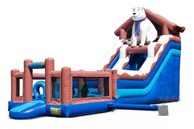 Vente château gonflable toboggan Ours polaire
