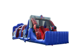 Vente château gonflable parcours d'obstacles Spiderman
