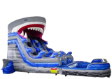 Vente château gonflable toboggan aquatique requin