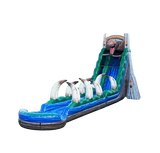 Vente château gonflable toboggan aquatique dinosaure