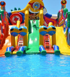 Vente château gonflable géant aquatique les Minions