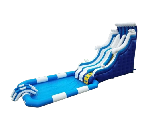 Vente château gonflable toboggan aquatique