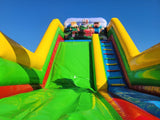Vente château gonflable toboggan Minecraft