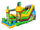 Vente château gonflable toboggan Minecraft