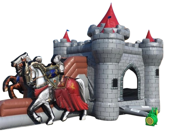 Vente château gonflable toboggan château chevalier