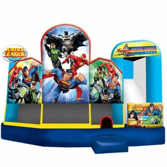Vend château gonflable multiplay justice League