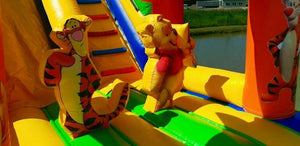 Vente château gonflable toboggan Winnie l'ourson