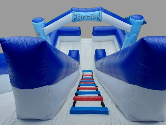 Vente château gonflable toboggan la reine des neiges