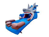 Vente château gonflable toboggan aquatique requin
