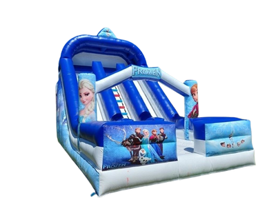 Vente château gonflable toboggan la reine des neiges