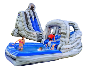 Vente château gonflable toboggan aquatique Rock twist