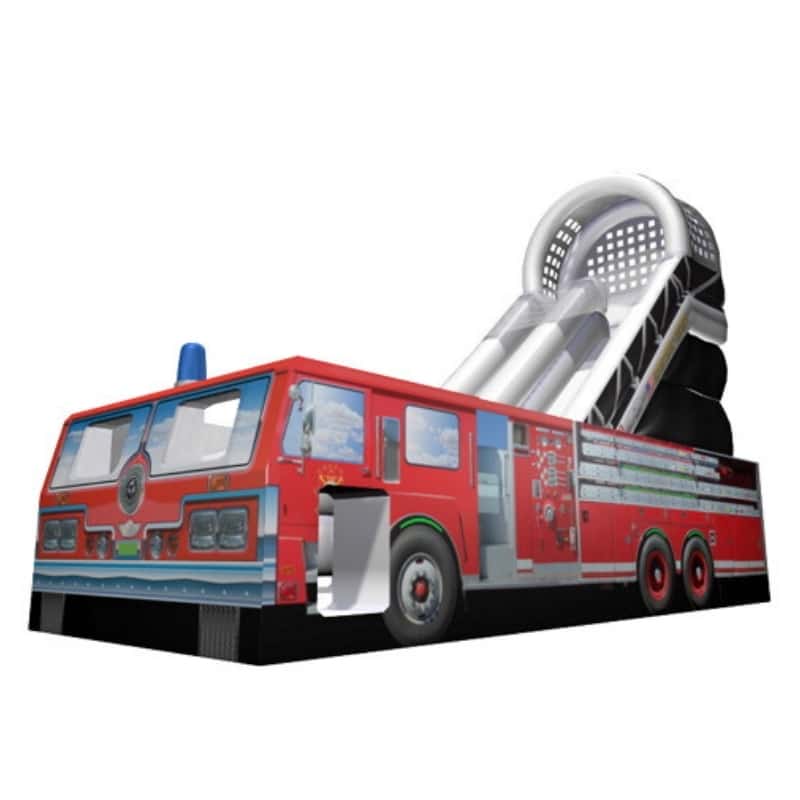Vente toboggan gonflable camion de pompier