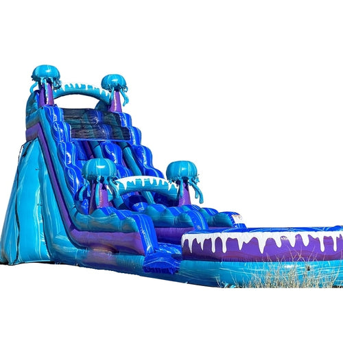 Vente château gonflable toboggan aquatique 