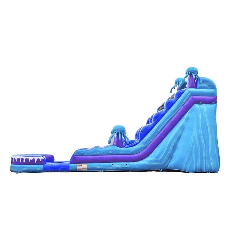 Vente château gonflable toboggan aquatique "Blue Jelly"