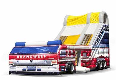 Vente château gonflable toboggan pompier