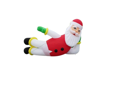 Vente structure gonflable décorative Père noël couché