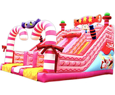 Vente château gonflable toboggan Candy