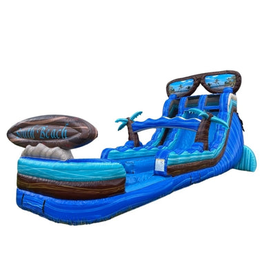 Vente château gonflable toboggan aquatique 