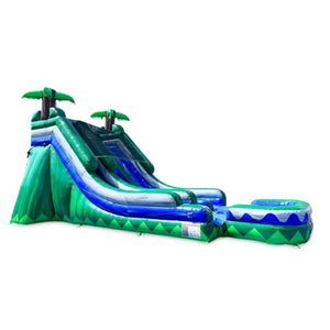 Vente château gonflable toboggan aquatique "Jungle Beach"