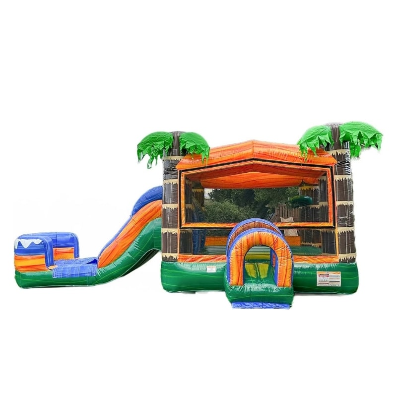 Vente château gonflable combo "palmier"