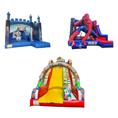 Location château gonflable ( pack 3 structures )