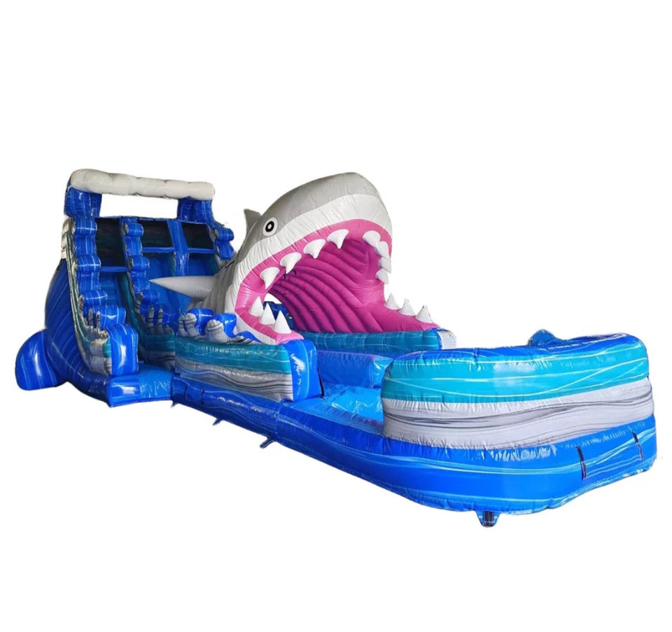 Location château gonflable toboggan requin