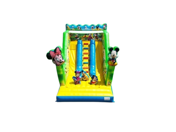 Vente château gonflable toboggan Mickey et Minnie