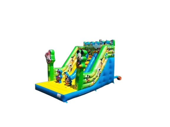 Vente château gonflable toboggan Mickey et Minnie