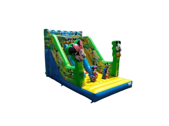 Vente château gonflable toboggan Mickey et Minnie