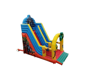 Vente château gonflable toboggan super héros
