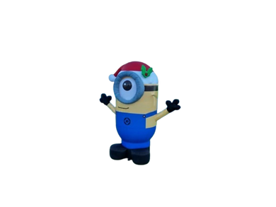 Vente structure gonflable décorative les minions Noel