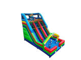 Vente château gonflable toboggan Schtroumpfs