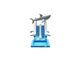 Vente château gonflable toboggan aquatique requin