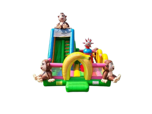Vente château gonflable combo "jungle singe"