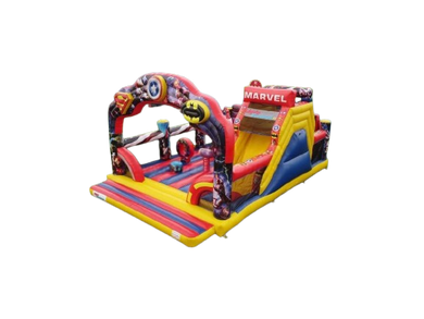 Vente château gonflable toboggan Marvel