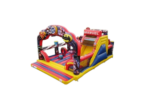 Vente château gonflable toboggan Marvel