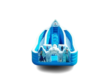 Vente château gonflable toboggan la reine des neiges
