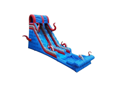 Vente château gonflable toboggan aquatique tentacule