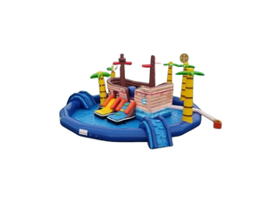 Vente château gonflable géant aquatique pirate