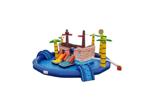 Vente château gonflable géant aquatique pirate