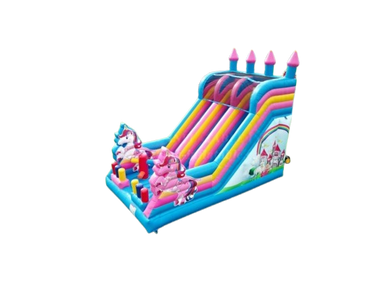 Vente château gonflable toboggan licorne