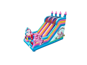 Vente château gonflable toboggan licorne