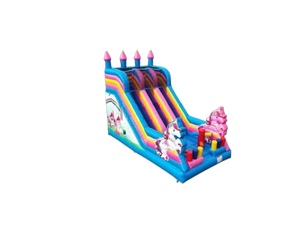 Vente château gonflable toboggan licorne