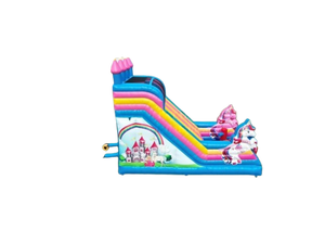 Vente château gonflable toboggan licorne