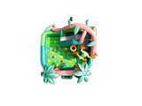 Vente château gonflable combo "jungle"